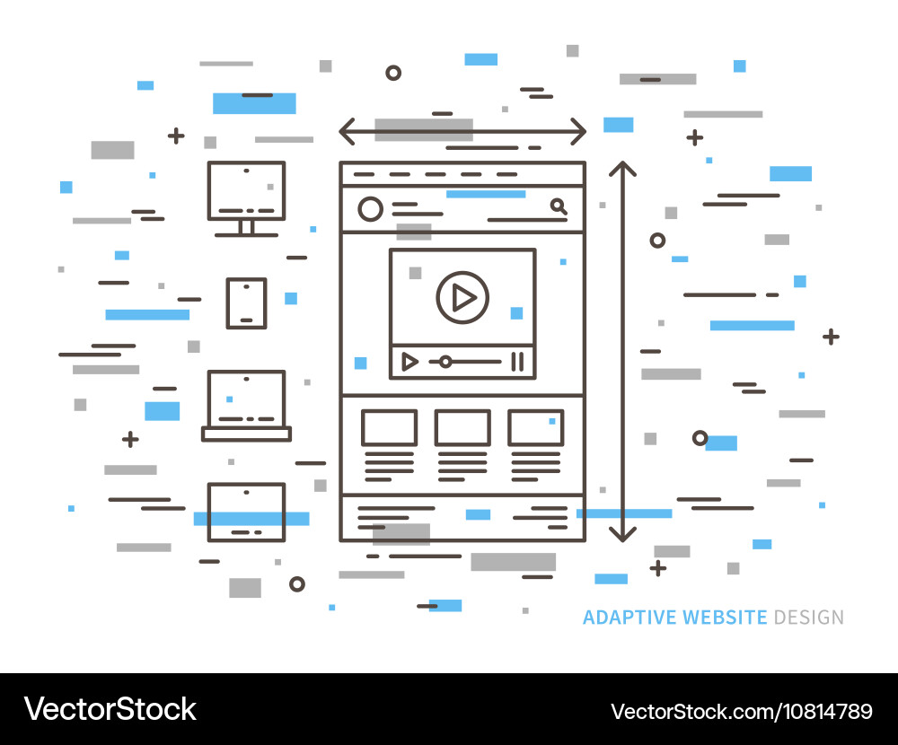Responsive web design Vector Image