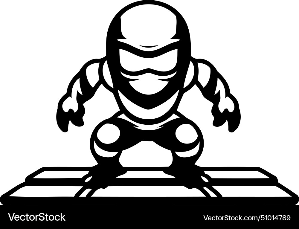 Robot cartoon character isolated on white vector image