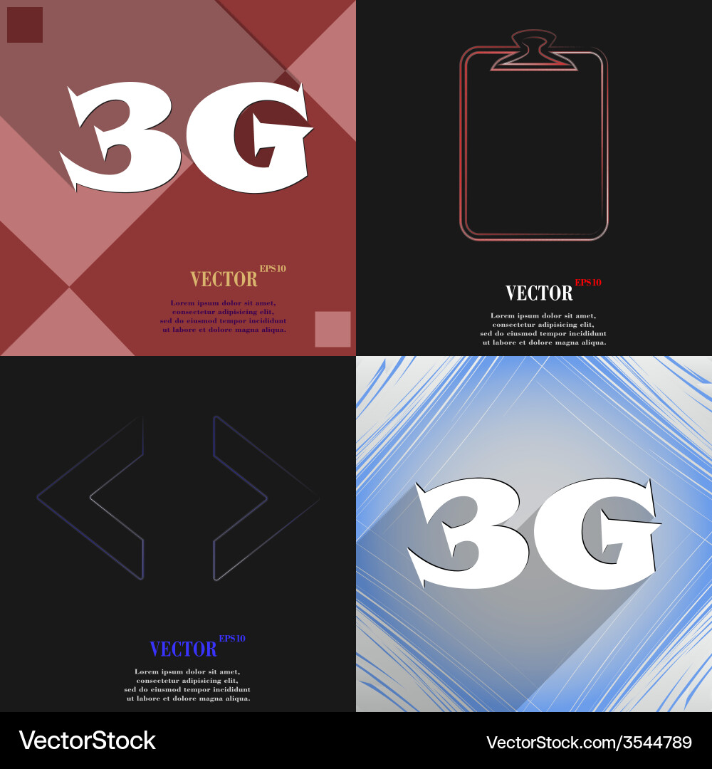 Set of abstract backgrounds with different web Vector Image