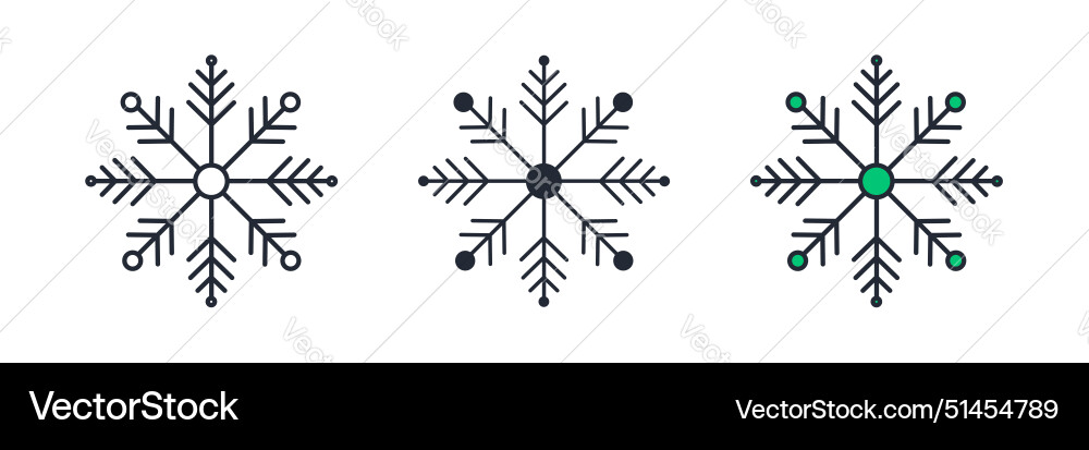 Snowflake icon theme symbol isolated on white Snowflake icon theme symbol isolated on white vector image