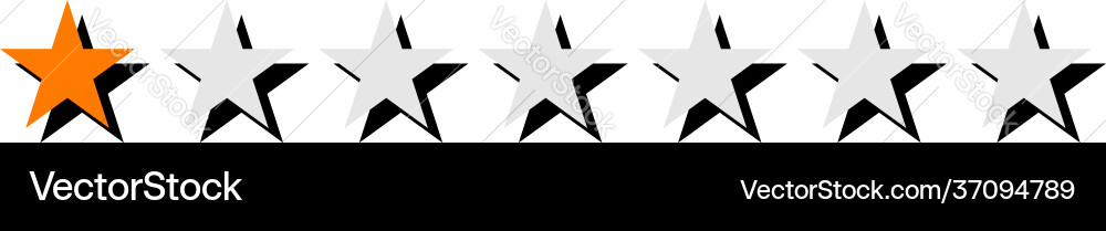 Star rating element series customer satisfaction Star rating element series customer satisfaction vector image