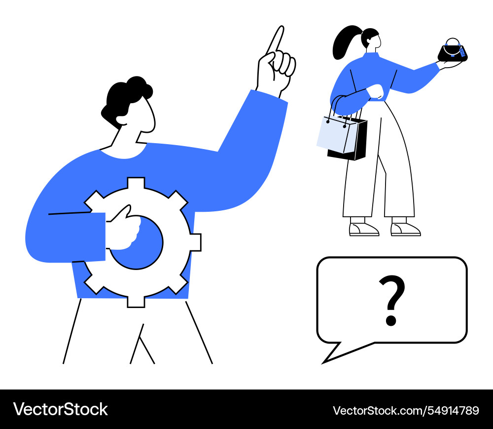 Team collaboration and problem solving through Team collaboration and problem solving through vector image