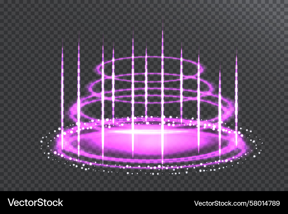 Teleport Aura Effect Level Up Vector Image