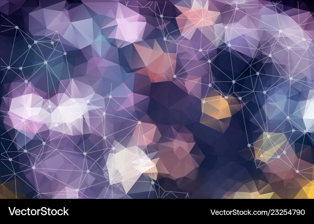 Abstract background with triangular cells Vector Image