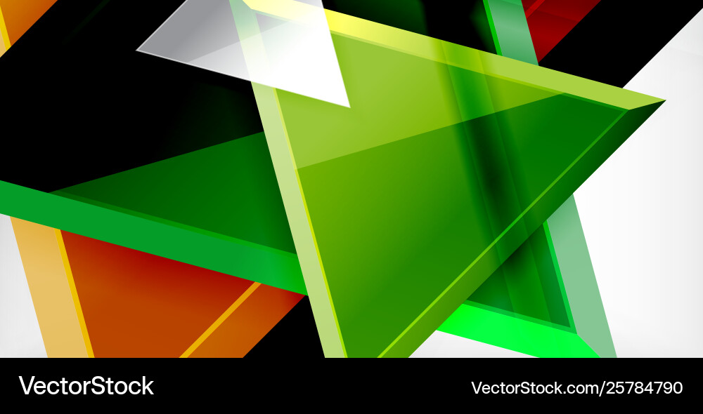 Dynamic triangle composition abstract background Dynamic triangle composition abstract background Vector Image