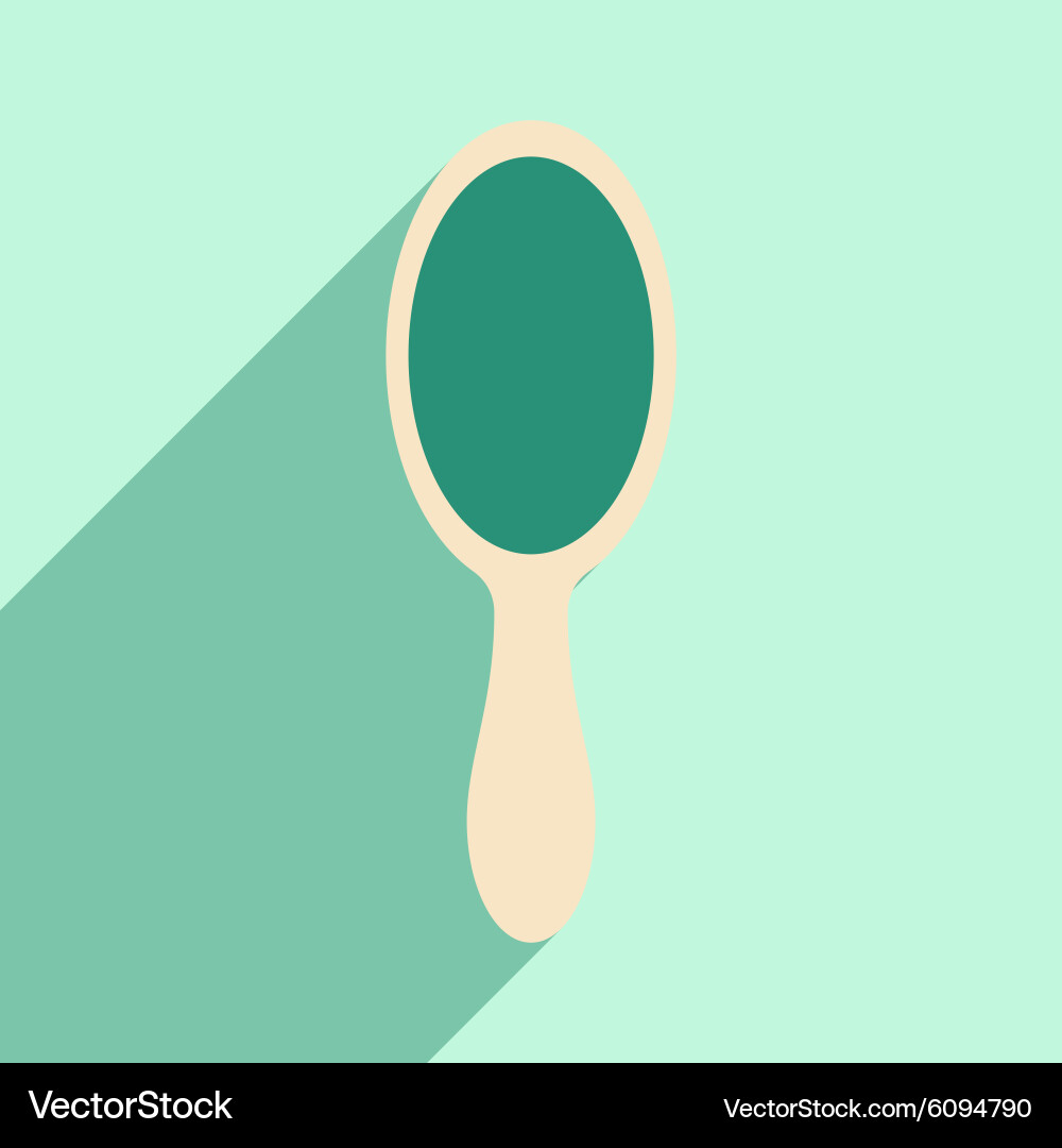 Flat with shadow icon and mobile application Vector Image