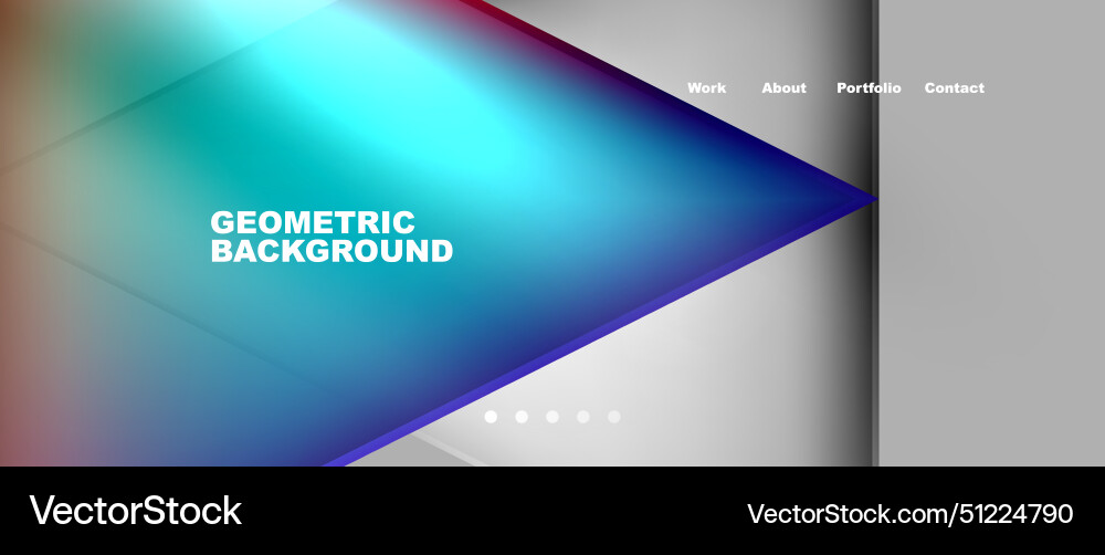 Gradient triangle geometric minimal wallpaper Vector Image