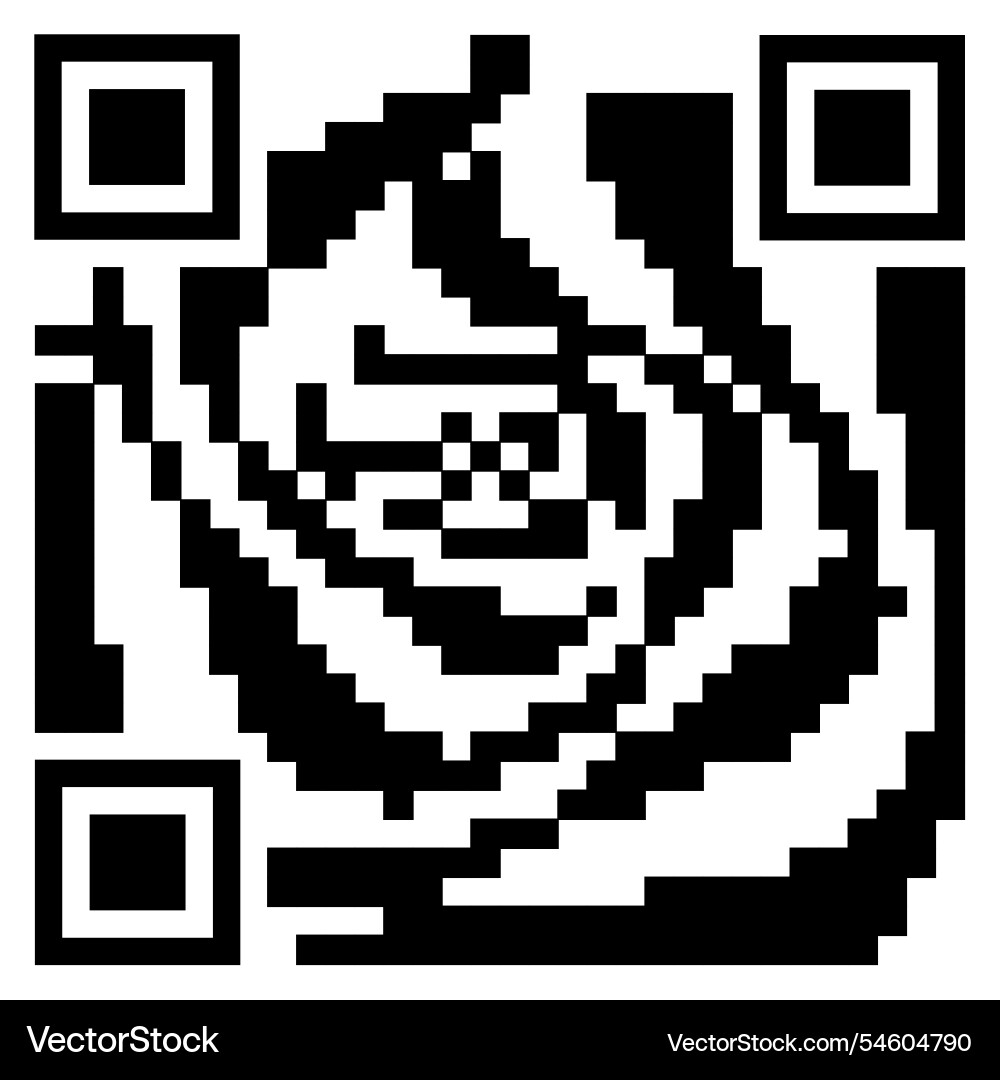 Qr code for scanning a smartphone vector image