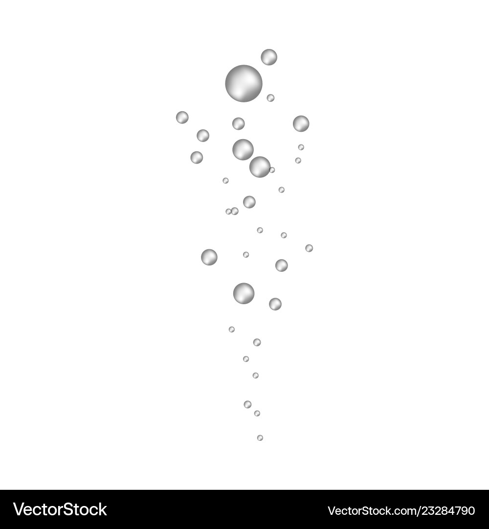 Underwater Bubbles - Fizzing Stream vector image