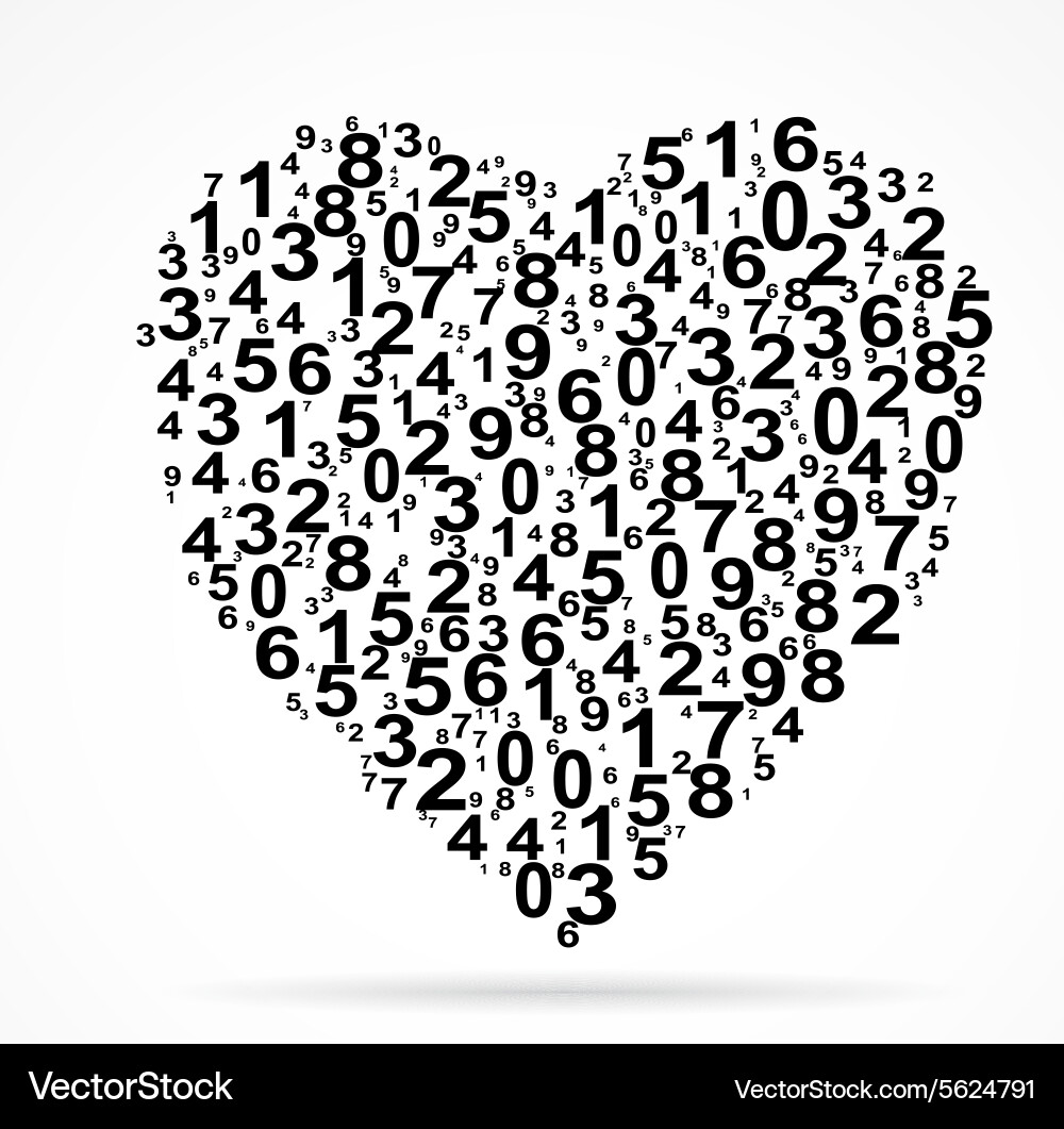 Abstract background with numbers Vector Image
