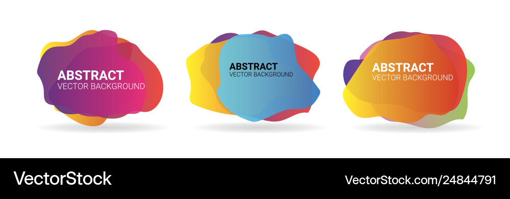 Abstract blur free form shapes color gradient Abstract blur free form shapes color gradient vector image