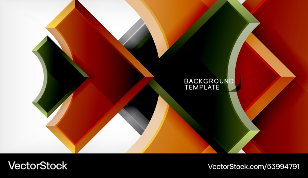 Arrow with round elements color geometric shapes Arrow with round elements color geometric shapes Vector Image