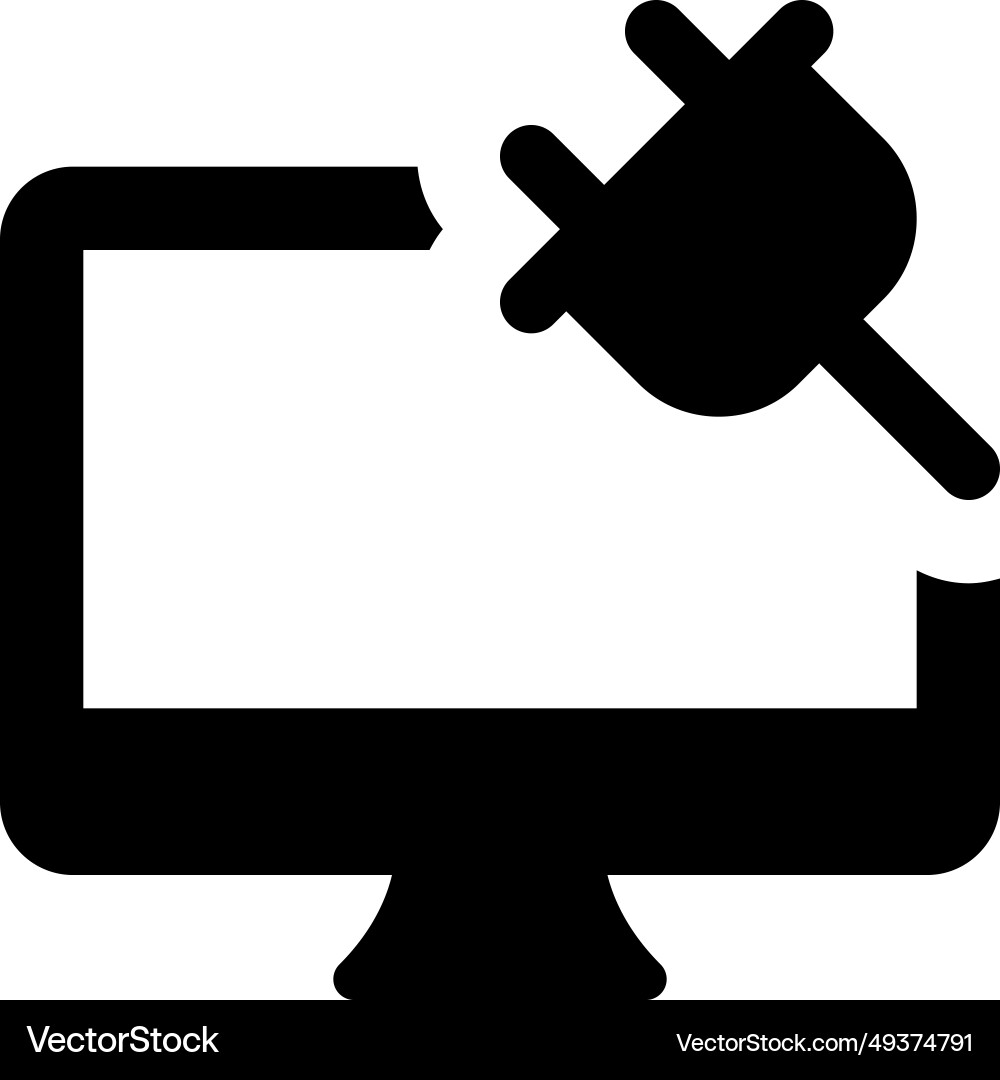 Battery charging on computer for extended usage vector image