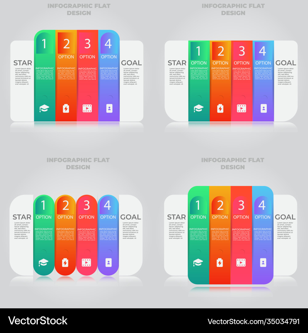 Business data visualization process chart Vector Image