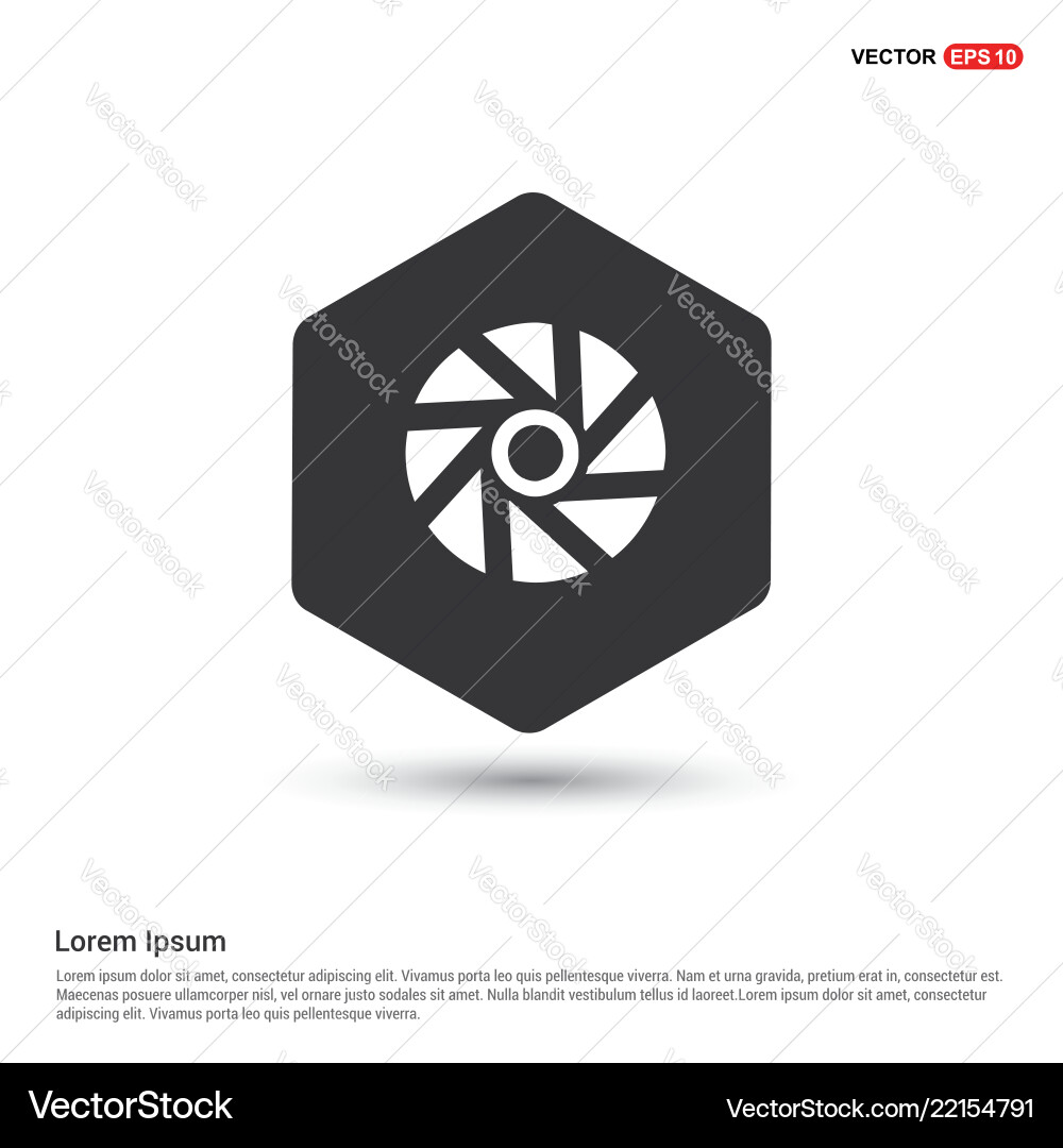 Camera shutter icon Camera shutter icon Vector Image