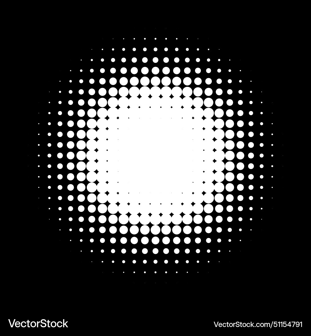 Halftone design element random circle Halftone design element random circle vector image