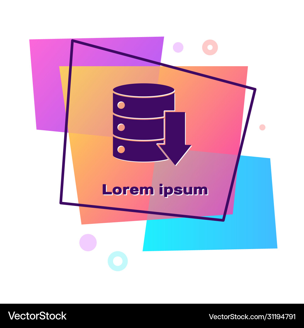 Purple server data web hosting icon isolated Vector Image