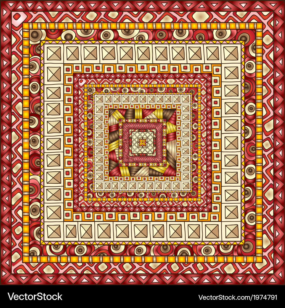 Seamless pattern with geometric elements vector image