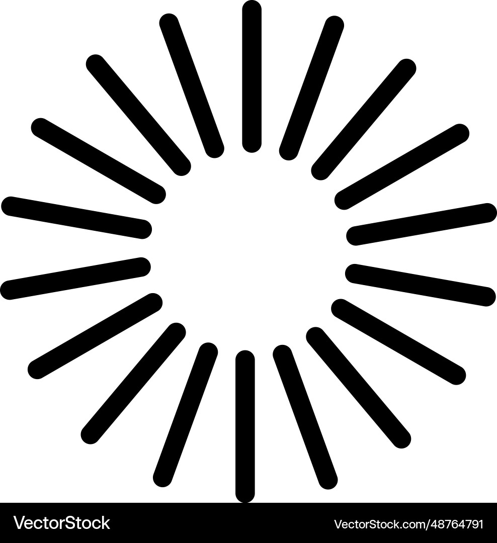 Sunburst pattern background rays radial summer Vector Image