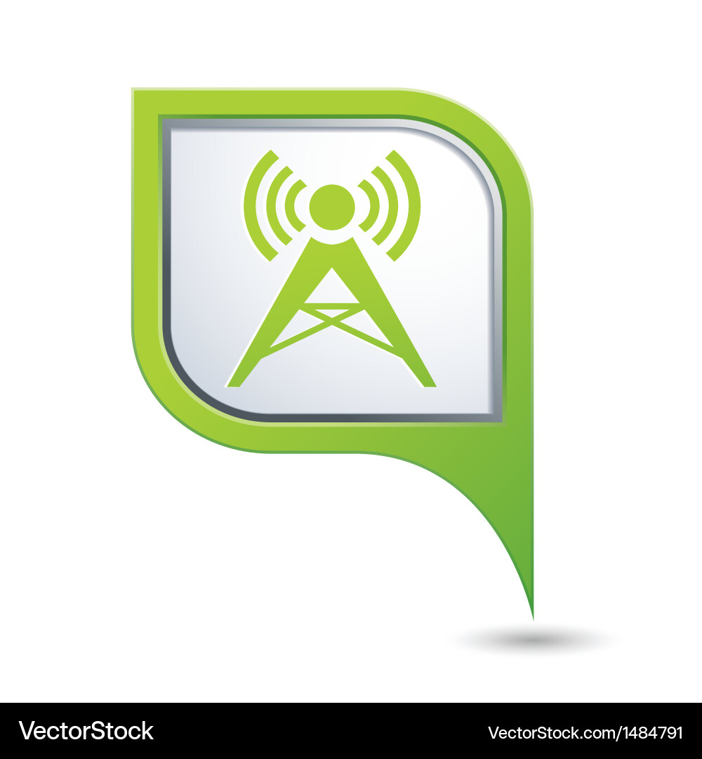 Wireless Map Pointer vector image