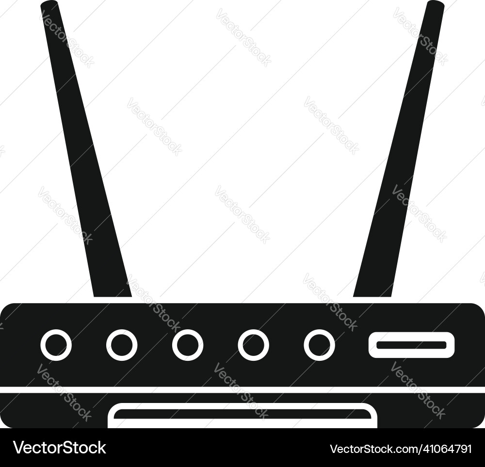 Wlan modem icon simple wifi internet Wlan modem icon simple wifi internet vector image