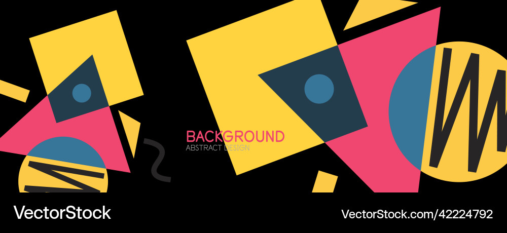 Abstract background blocks lines triangles Abstract background blocks lines triangles Vector Image