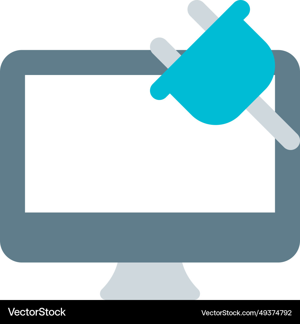 Battery charging on computer for extended usage vector image