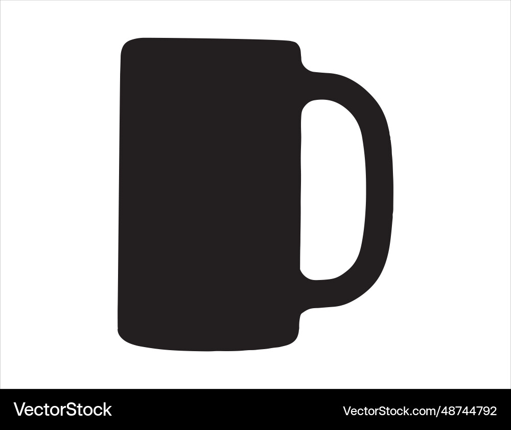Bierbecher silhouette art Bierbecher silhouette art vektorbild
