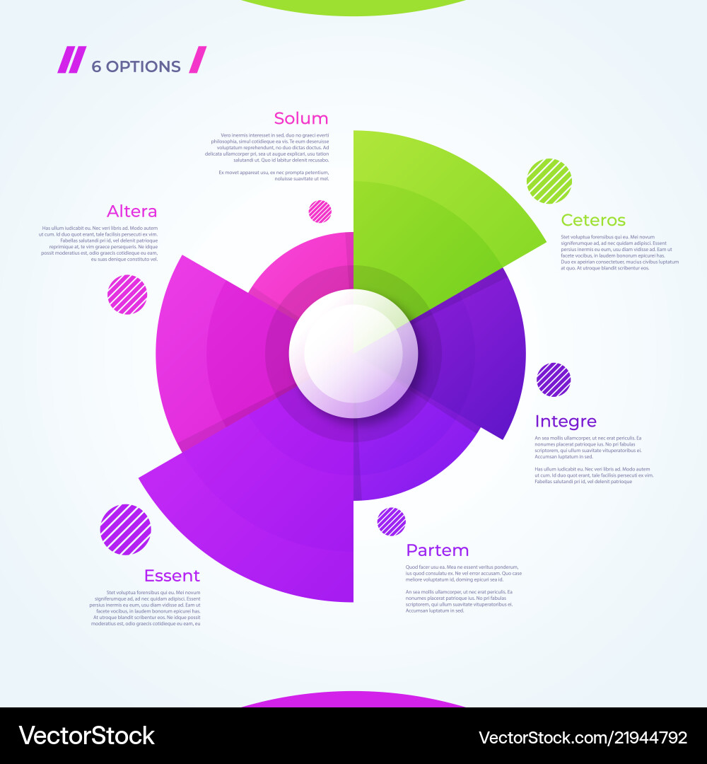 Circle chart design template for creating Circle chart design template for creating vector image