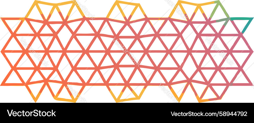 Colorful triangular mesh pattern abstract Vector Image