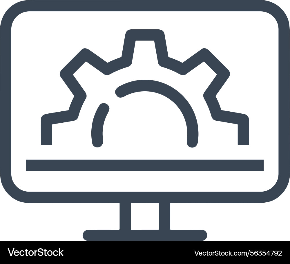 Computer icon symbol image Computer icon symbol image Vector Image
