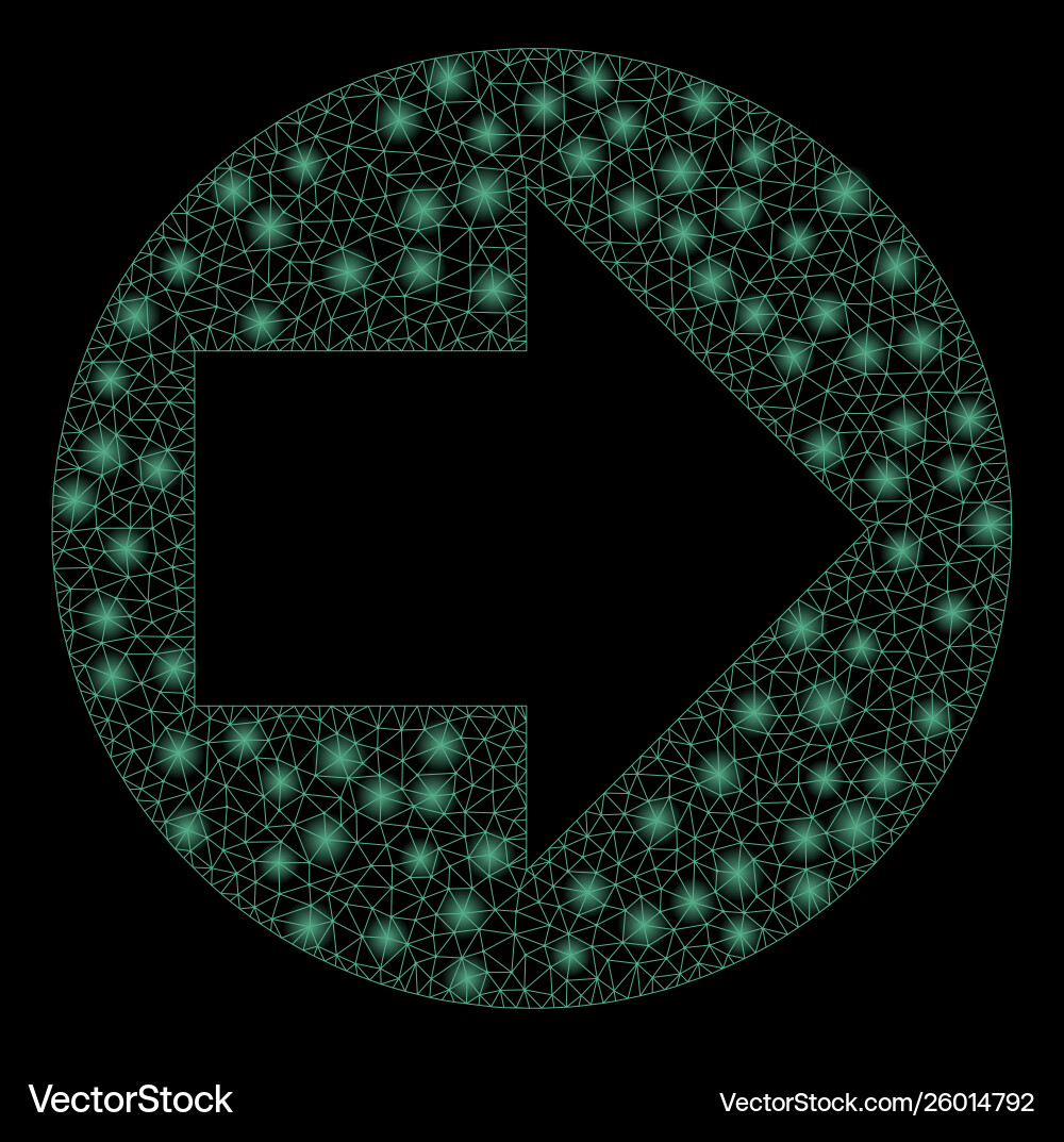 Flare mesh wire frame forward with spots Flare mesh wire frame forward with spots Vector Image
