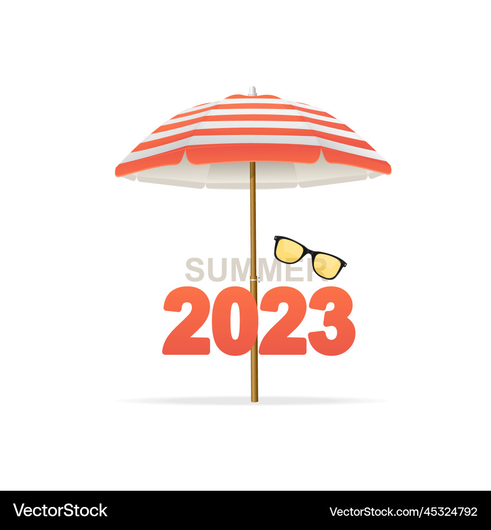 Hallo Sommerkonzept mit realistisch detaillierten 3d Hallo Sommerkonzept mit realistisch detaillierten 3d vektorbild