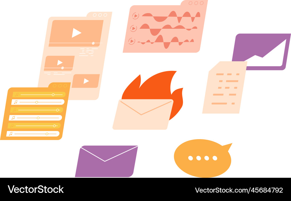 Incoming information icon mail messages and tasks Incoming information icon mail messages and tasks vector image