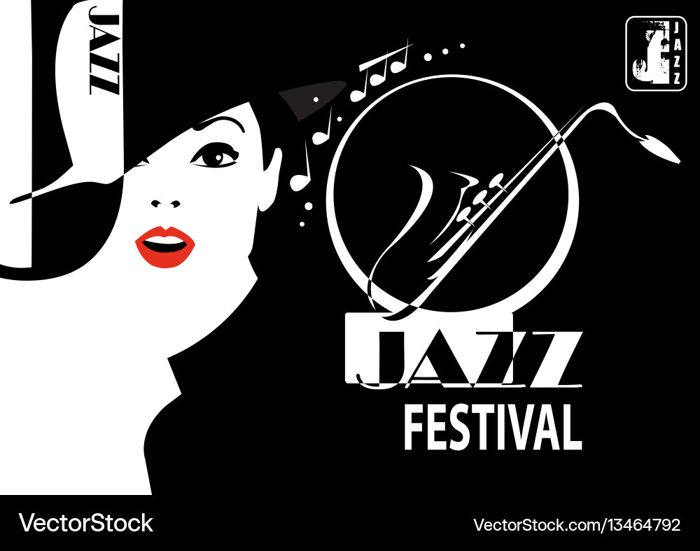 Jazz festival retro a poster with the stylish Jazz festival retro a poster with the stylish vector image