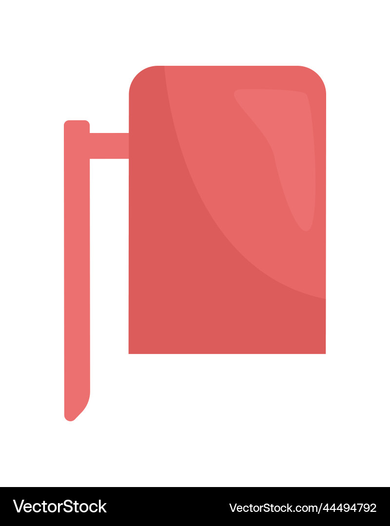 Marker cap semi flat color object Marker cap semi flat color object vector image