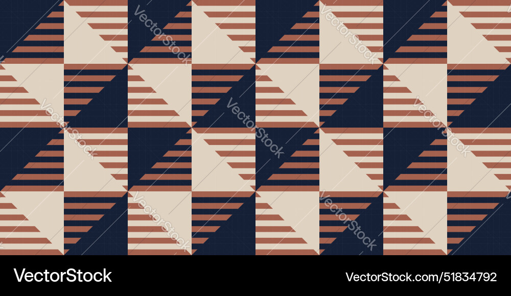 Seamless pattern with abstract geometric shapes Vector Image