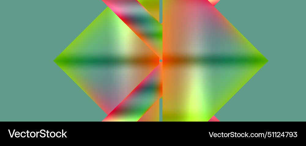 A computer generated image of colorful geometric Vector Image