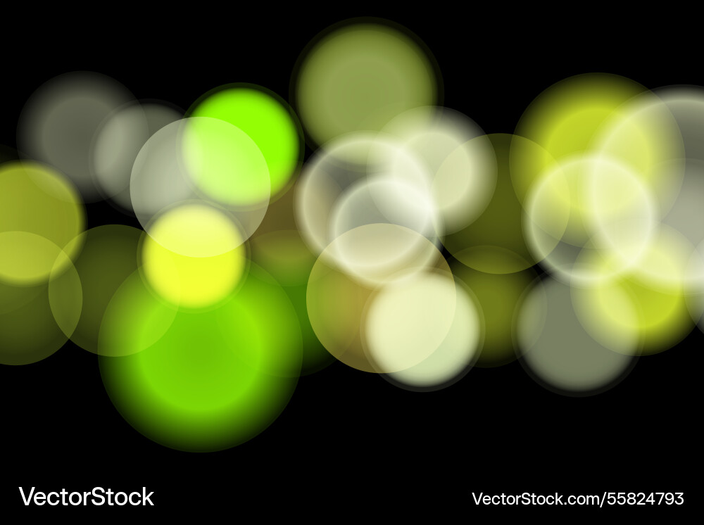Abstract color shining bokeh isolated Vector Image