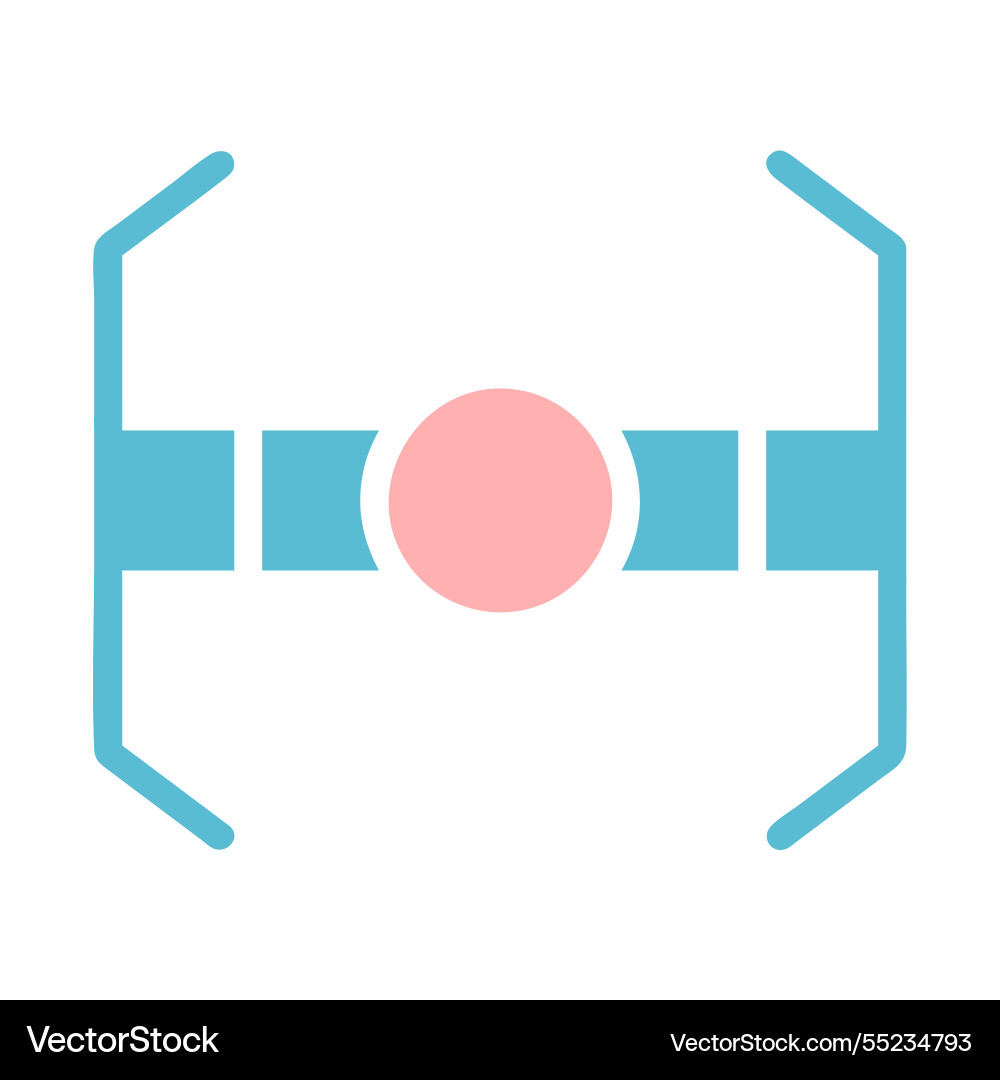 Abstract geometric symbol with rounded elements Abstract geometric symbol with rounded elements vector image