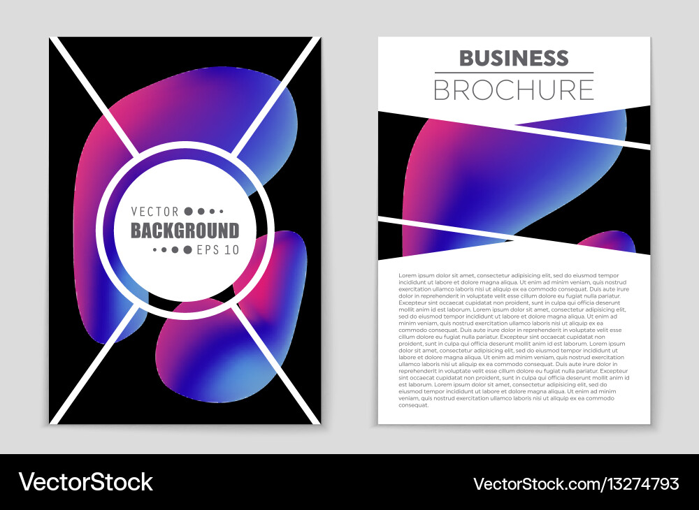Abstract layout background set for art vector image