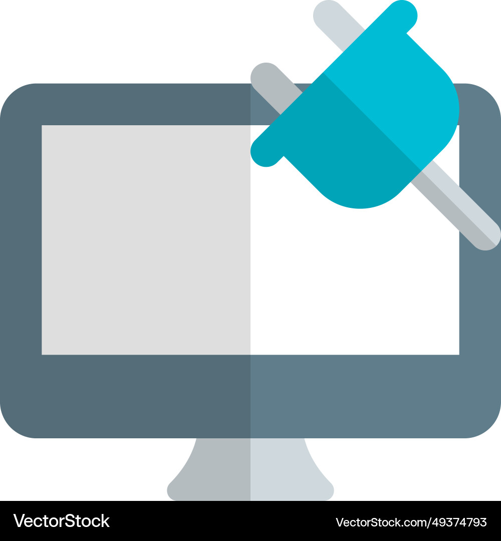 Battery charging on computer for extended usage vector image