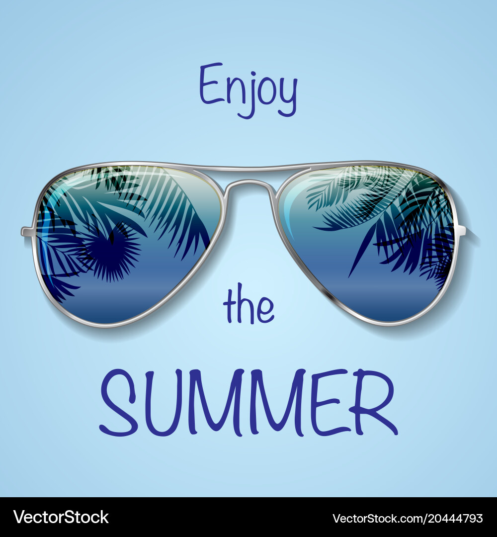 Blue glasses background Royalty Free Vector Image