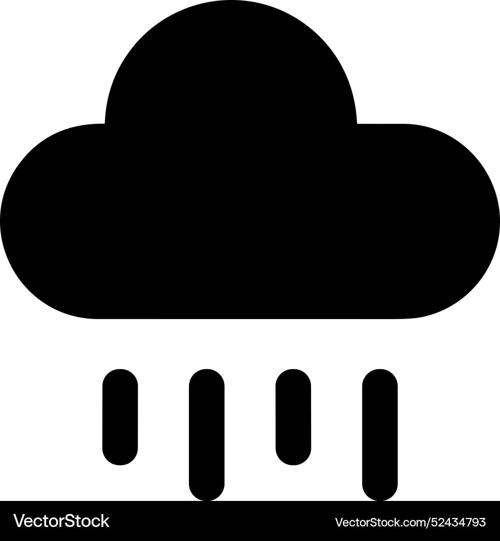 Cloud storage icon symbol image of the database Cloud storage icon symbol image of the database Vector Image