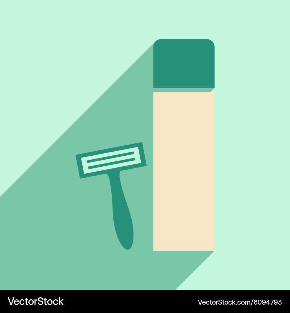 Flat with shadow icon and mobile application vector image
