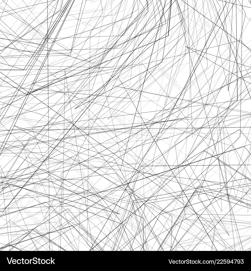 Geometrisches Muster mit zufälligen Schnittlinien Vektorbild
