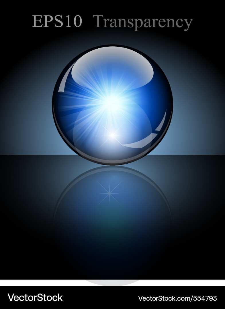 Glowing Sphere Abstract Background Vector Image