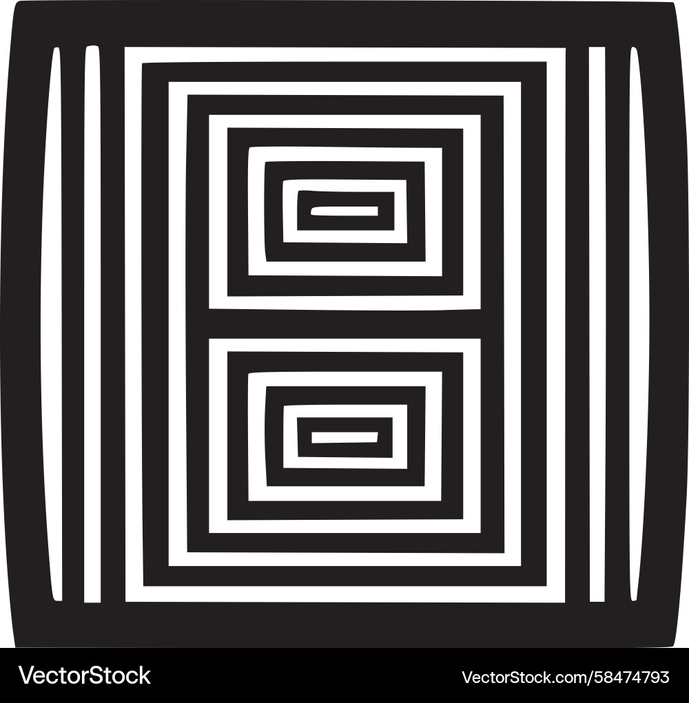 Interlocking Square Patterns Vector Image