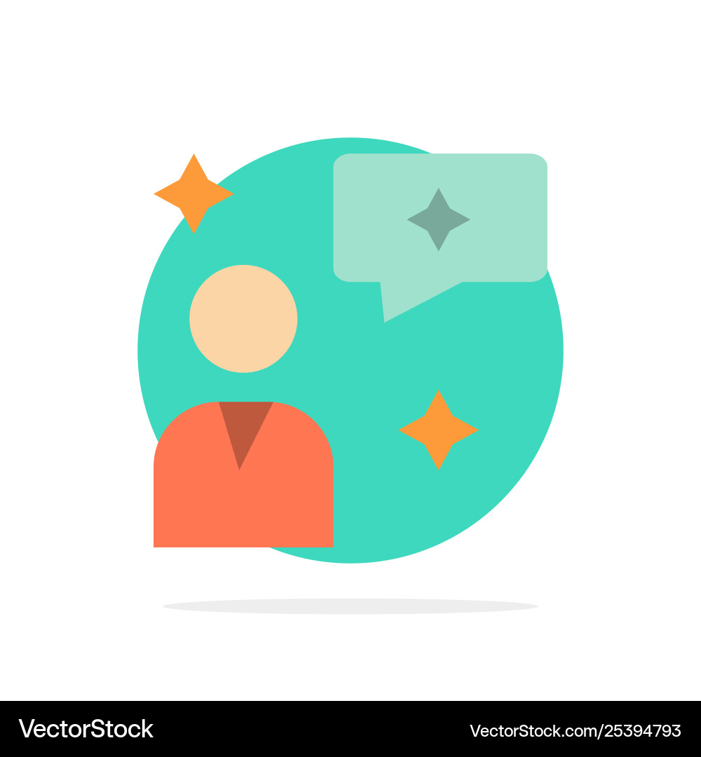 Man chat chatting interface abstract circle Man chat chatting interface abstract circle Vector Image