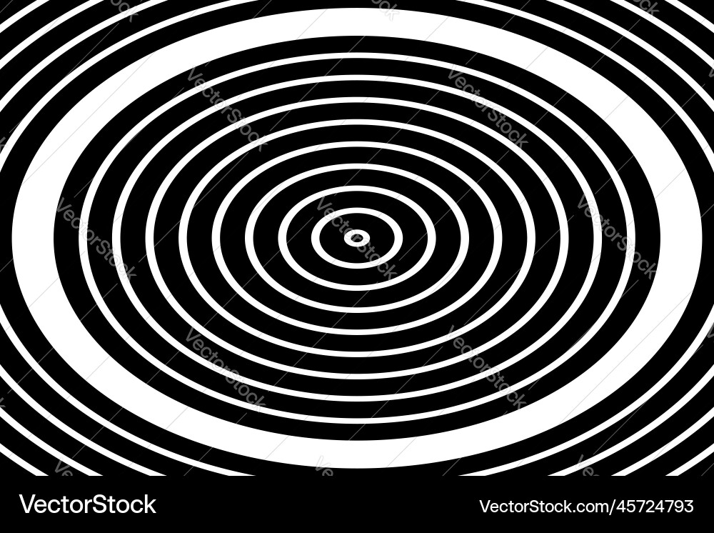 Oval lines pattern vector image
